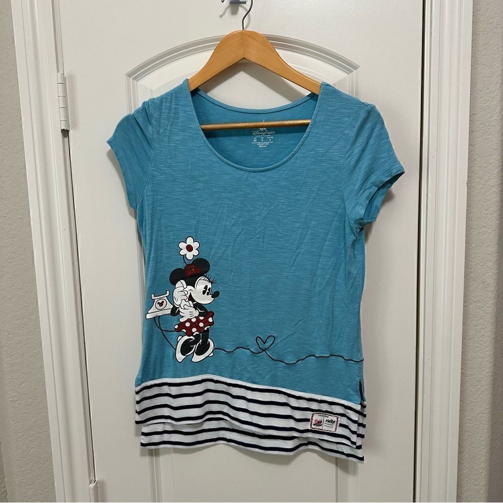 Disney Parks Minnie Mouse & Mickey Mouse on Phone Women’s Size XS